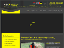 Tablet Screenshot of k9testorkutyaiskola.hu